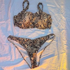 Snake skin bikini